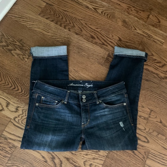 American Eagle Artist Jean Capris size 8 - Picture 3 of 9